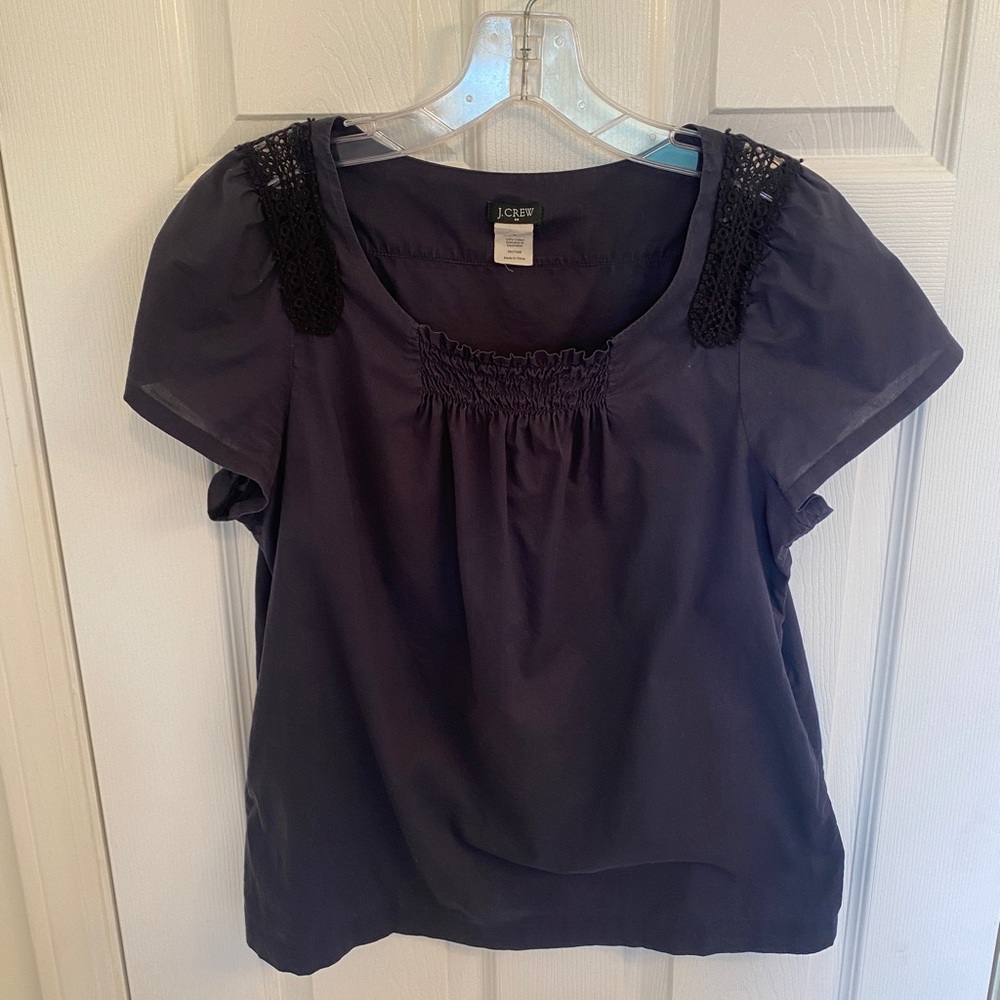 J. Crew Marrakesh Top | Small | Navy - Picture 2 of 7